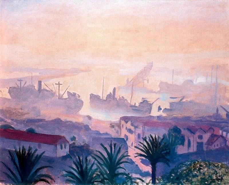 Albert Marquet - Il porto di Algeri sotto la nebbia, Musée des Beaux, Arts, Bordeaux